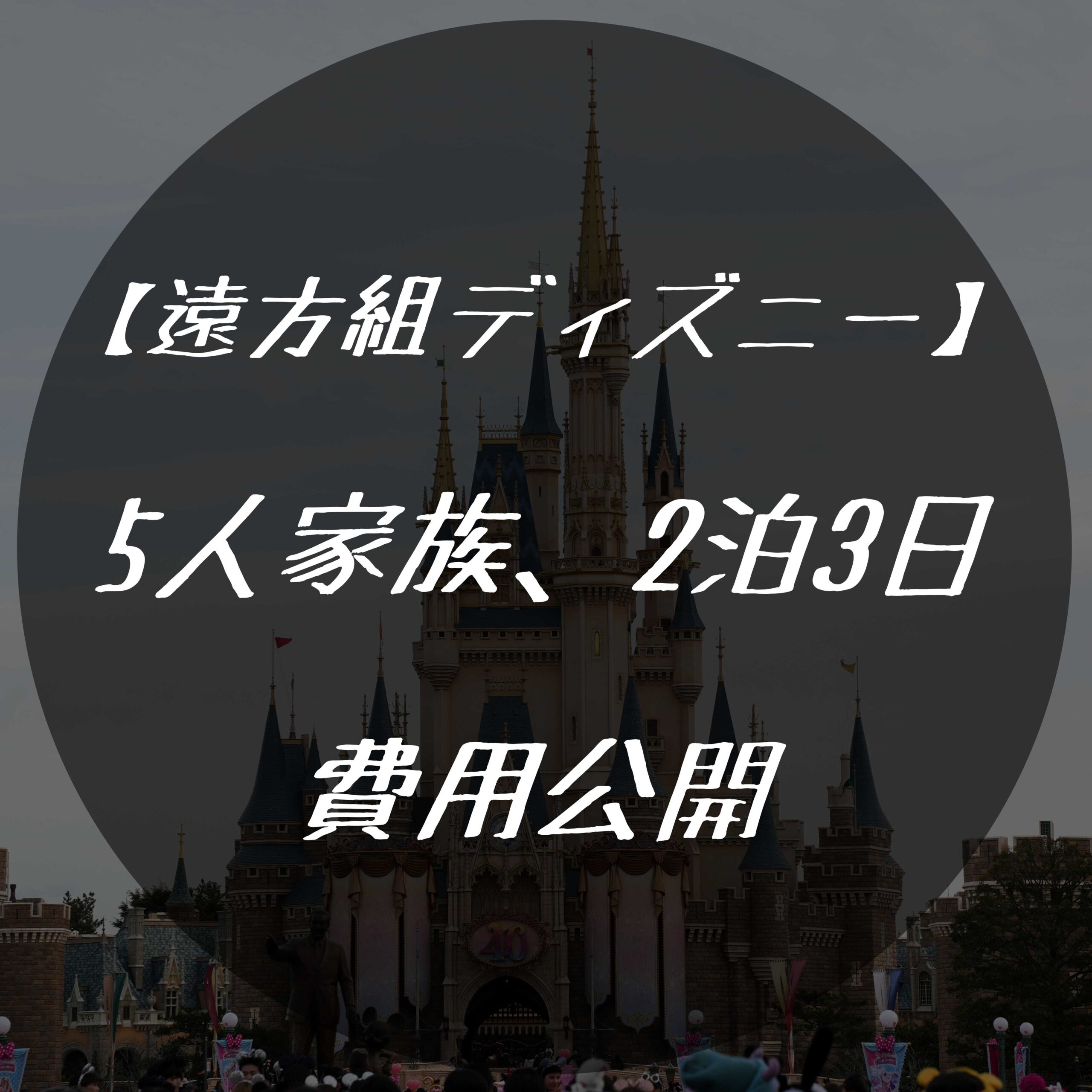 遠方組ディズニー旅行】5人家族が2泊3日でTDR旅行を満喫！費用に関して